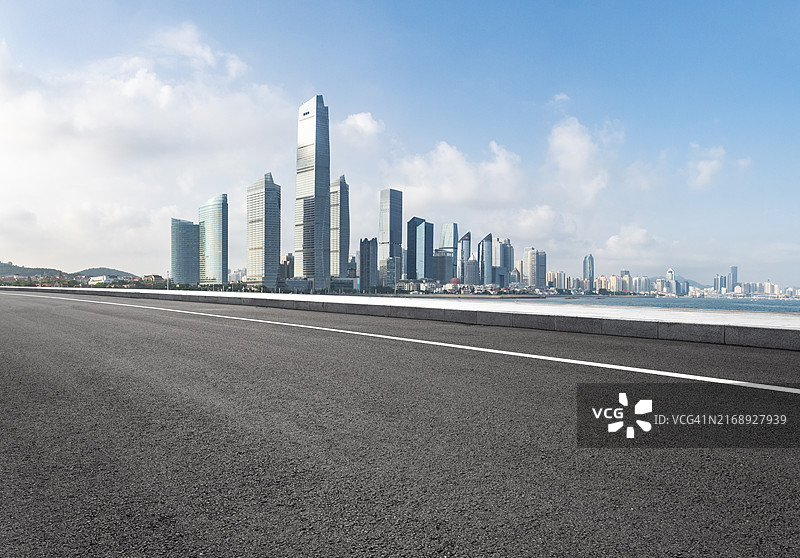 金融城市道路图片素材