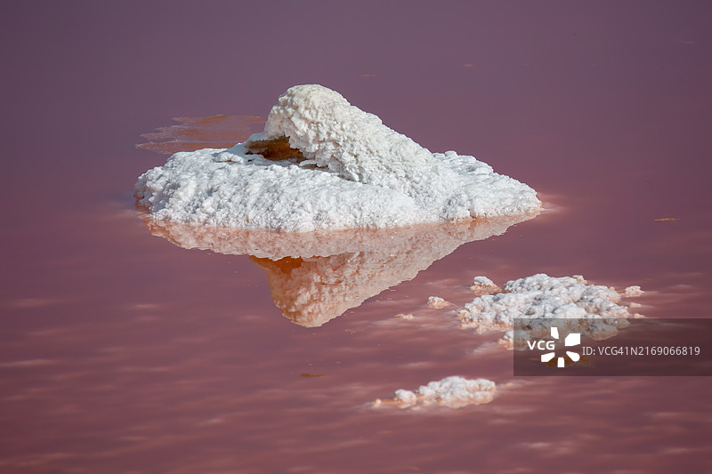 美国加利福尼亚州森尼维尔湖中冰块特写图片素材