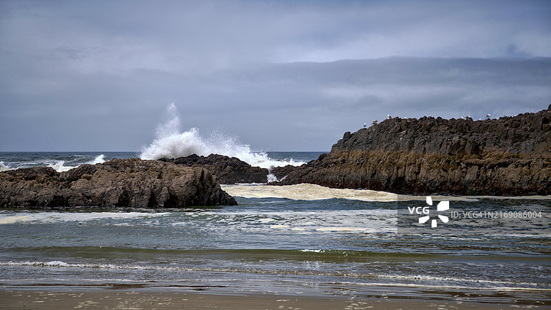 美国俄勒冈州海景风光图片素材