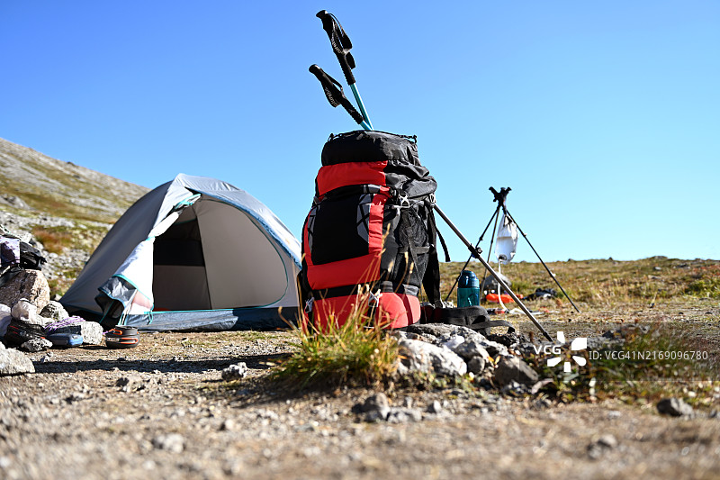 徒步旅行背包图片素材