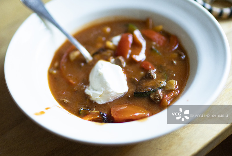 一碗古拉什汤图片素材