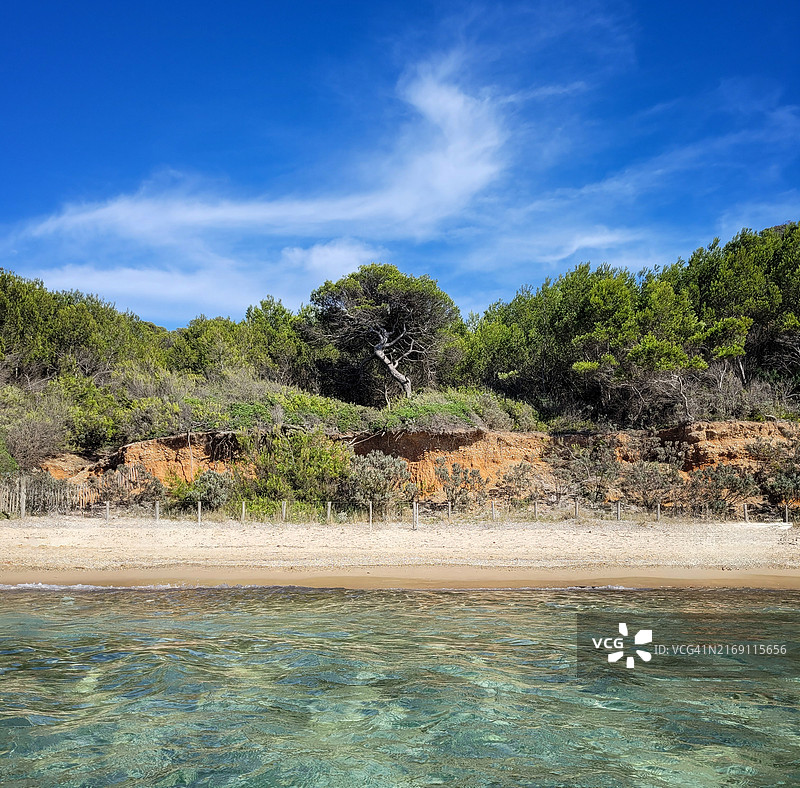库塔德海滩的斯沃什标志图片素材