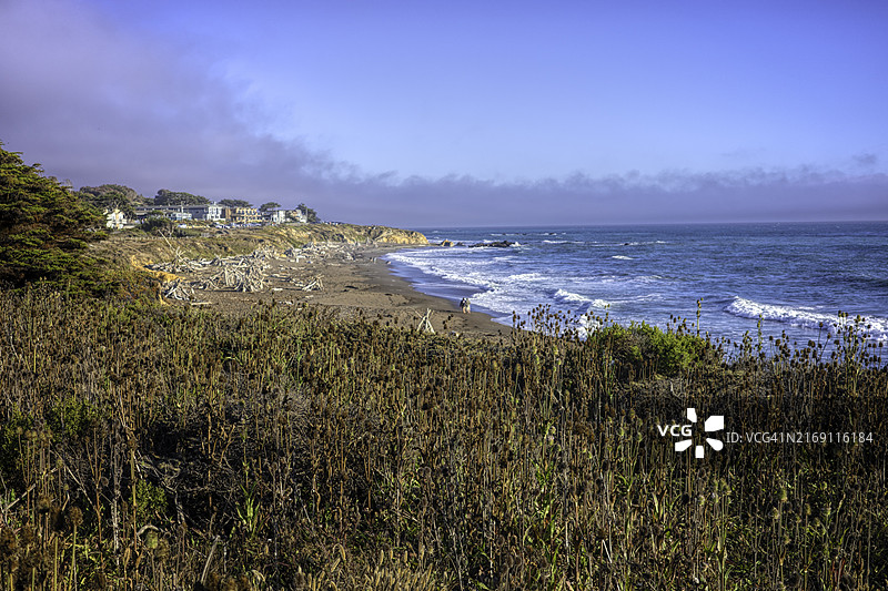 美国加利福尼亚州坎布里亚海景图片素材