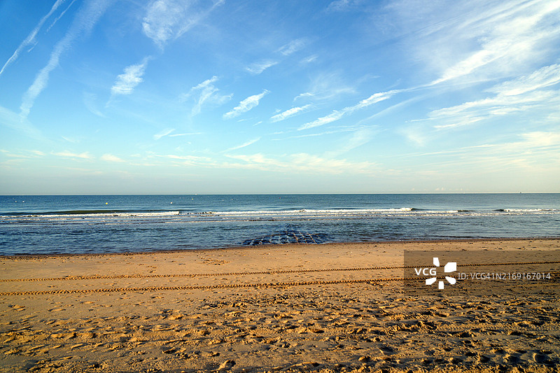 海滩的迷人景色图片素材