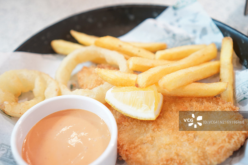 炸鱼排图片素材