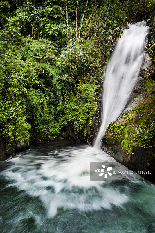 哥斯达黎加里瓦斯瀑布风光图片素材