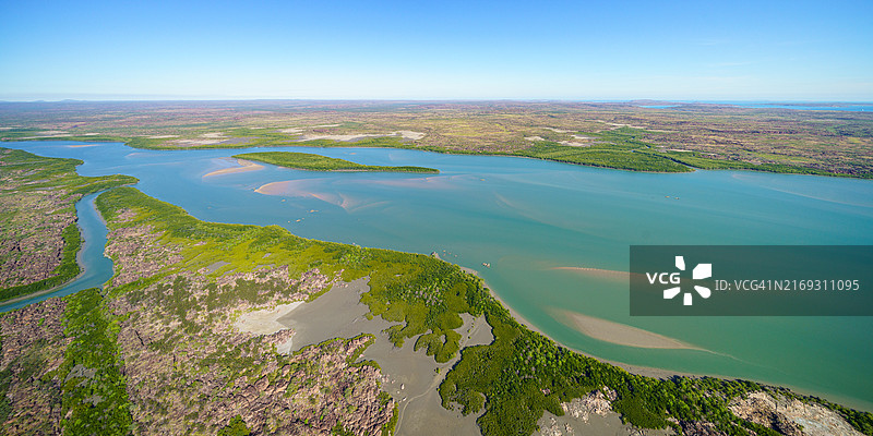 澳大利亚西澳大利亚州米切尔高原海景高角度视图图片素材