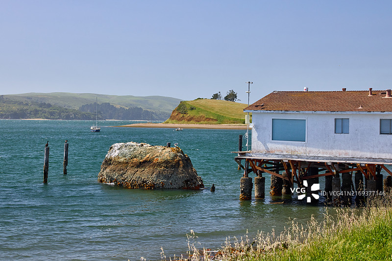 加利福尼亚州马歇尔的太平洋海岸线图片素材