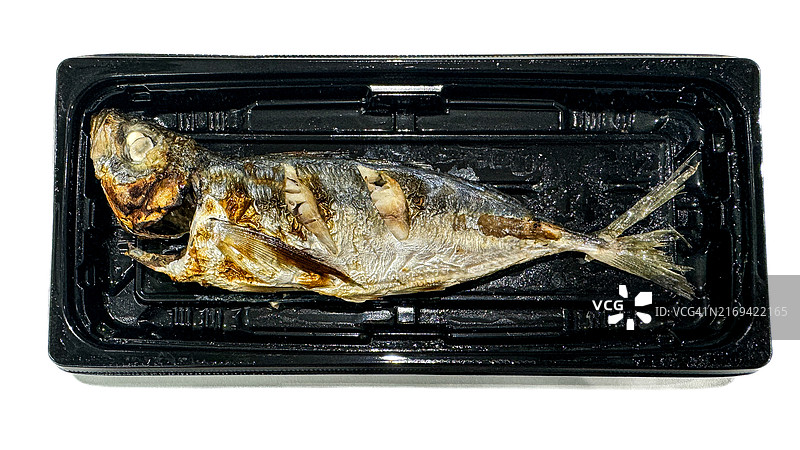 烤盐渍竹荚鱼图片素材