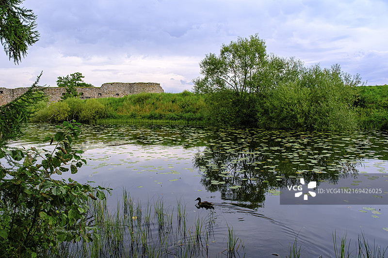 克鲁诺贝里城堡遗址，位于瑞典克鲁诺贝里省韦克舍图片素材