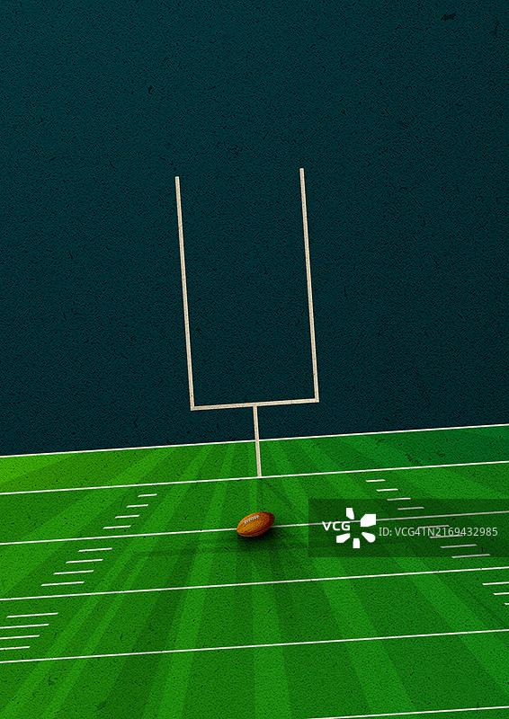 美式橄榄球宣传单、海报，橄榄球主题复古纸张效果抽象艺术图片素材