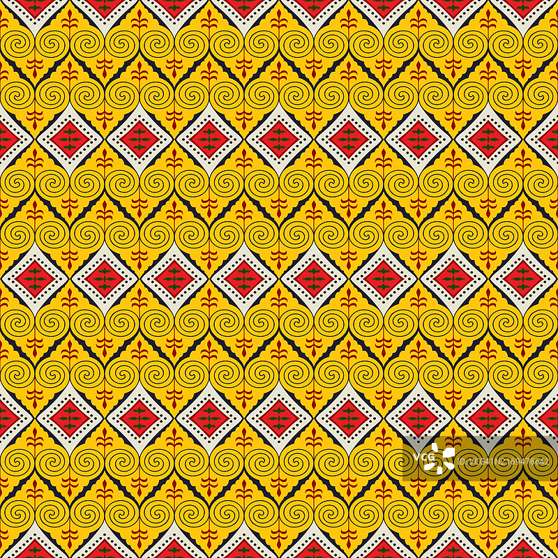 古埃及传统矢量无缝图案图片素材