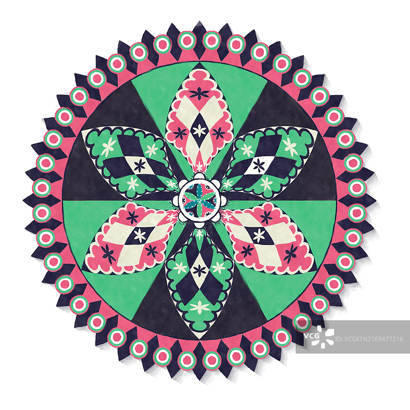 白色背景上的水彩纳季圆形设计元素图片素材