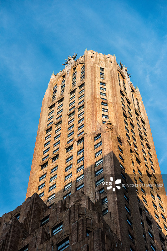 纽约通用电气大厦装饰艺术皇冠图片素材