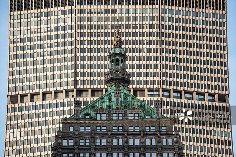 纽约海姆斯利大厦和MetLife大厦图片素材