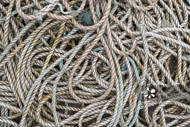 绳索、船用绳索与线图片素材