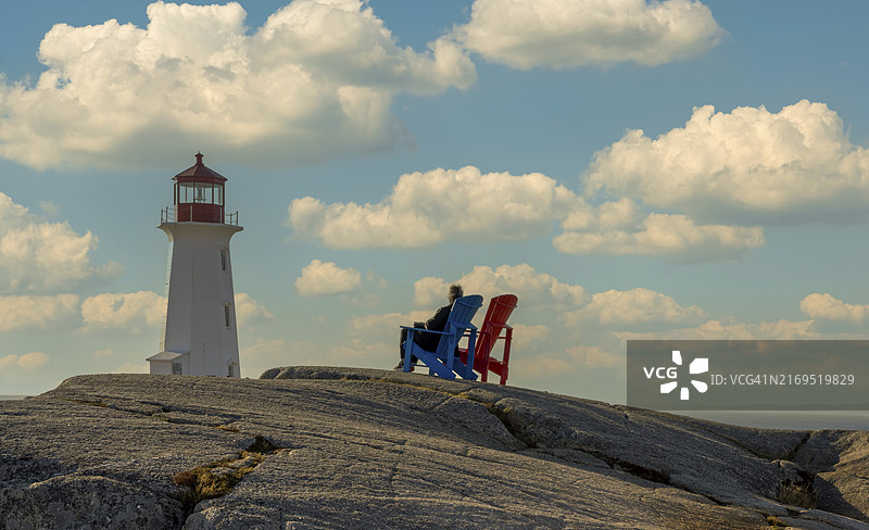 佩吉湾灯塔舒适一景，加拿大图片素材