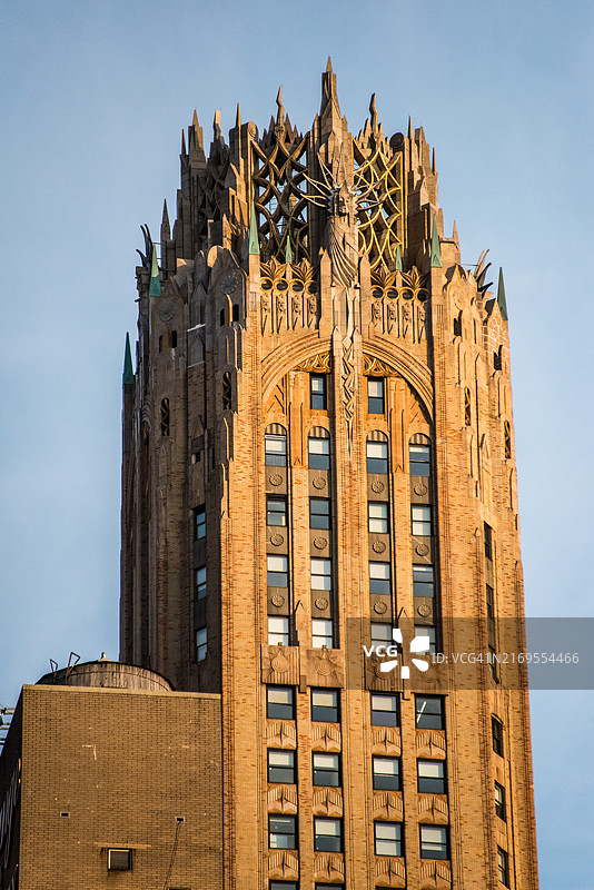 纽约通用电气大厦顶部图片素材