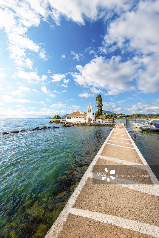 希腊科孚岛维拉赫纳修道院图片素材