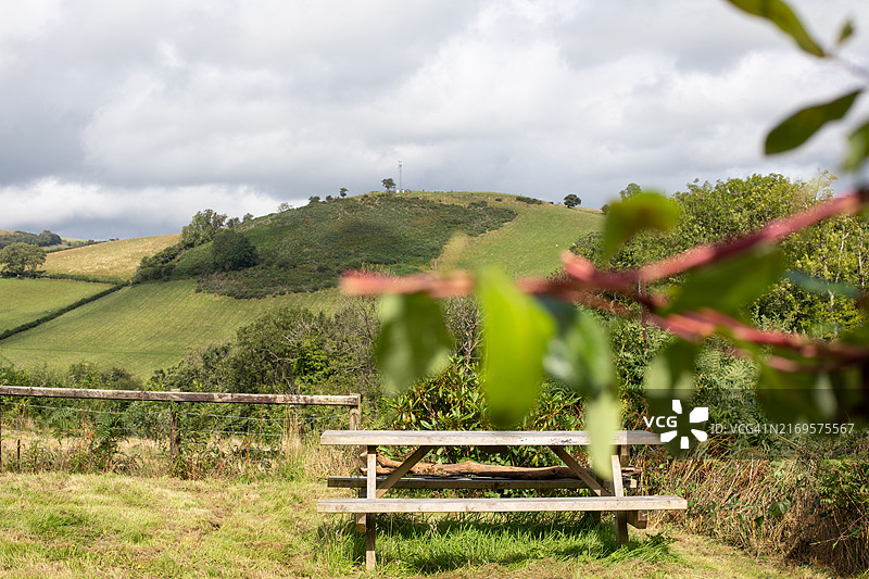 威尔士中部乡村风光图片素材