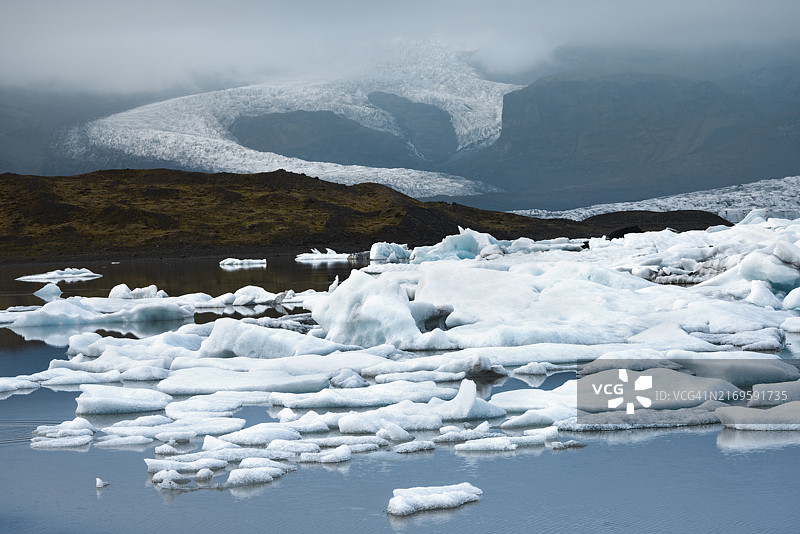 冰川泻湖图片素材