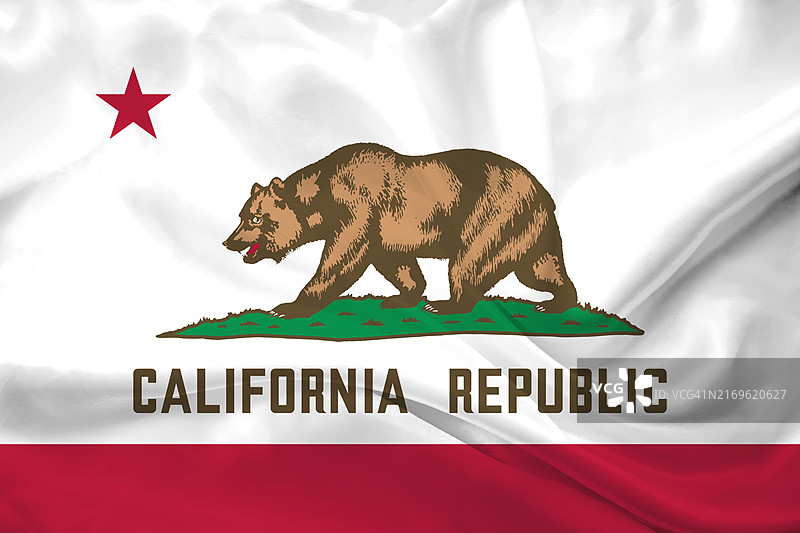 加利福尼亚州旗图片素材