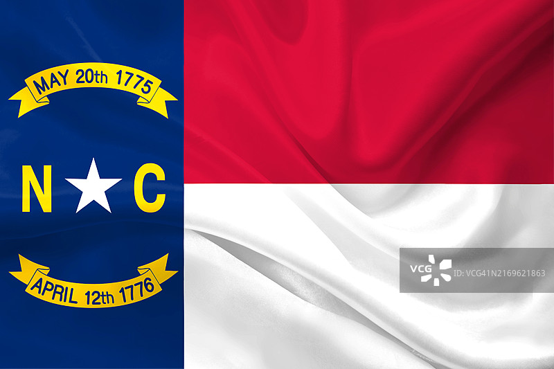 北卡罗来纳州旗图片素材