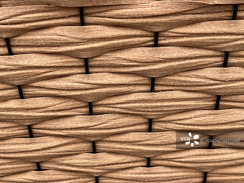 浅色编织藤条特写图片素材