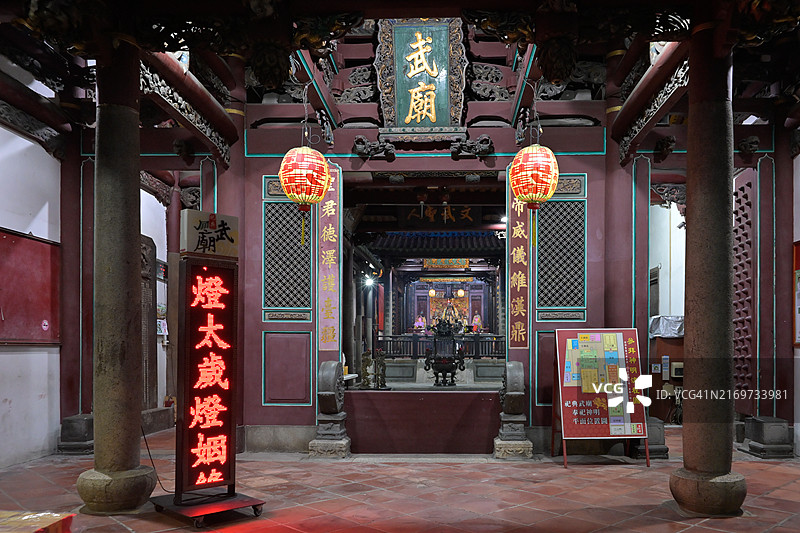 中国台湾南部的寺庙图片素材