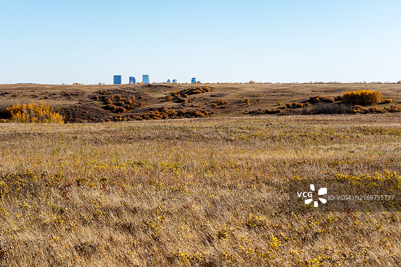 鼻子山秋季市区景观图片素材