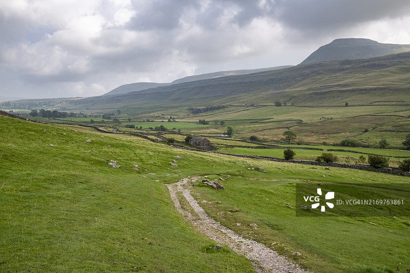 英格兰约克郡山谷的英格尔伯勒图片素材