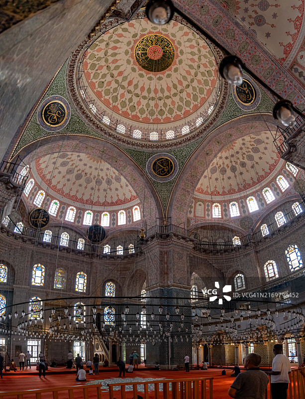 耶尼清真寺内部全景图片素材
