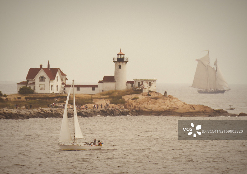 东岬灯塔图片素材