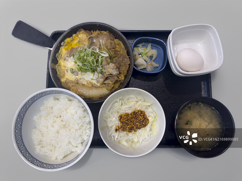 葱油萝卜泥牛肉套餐图片素材