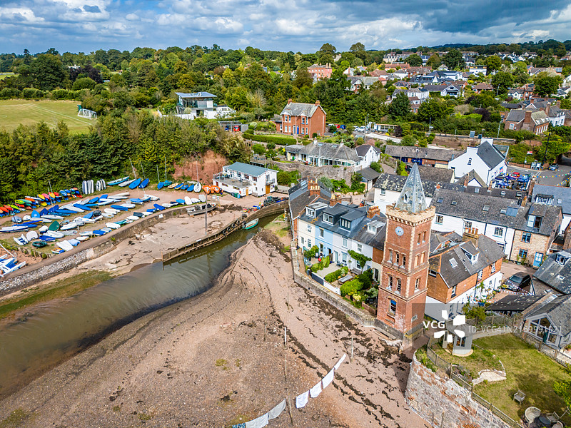 林普斯通钟楼航拍图片素材