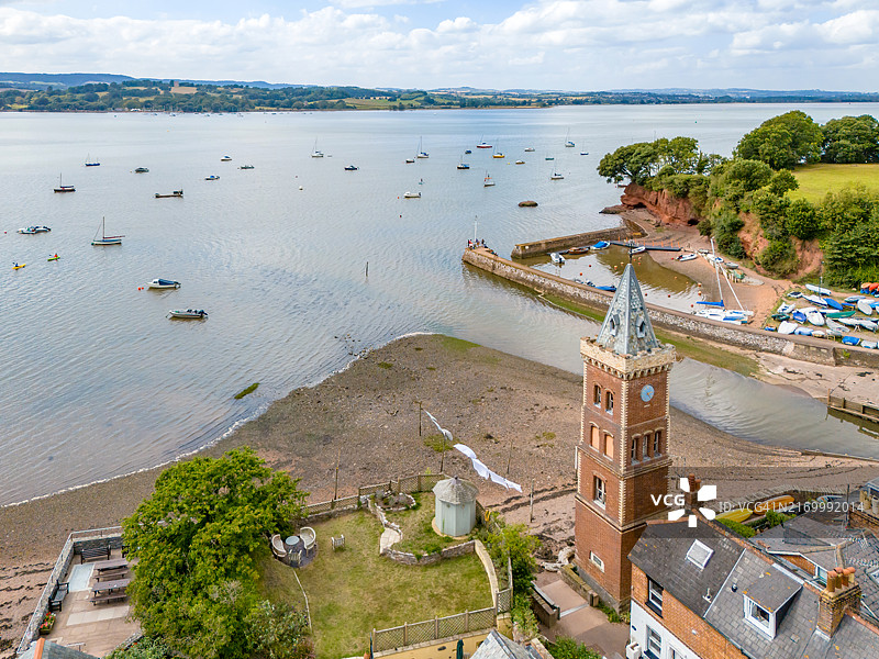 林普斯通钟楼航拍图片素材