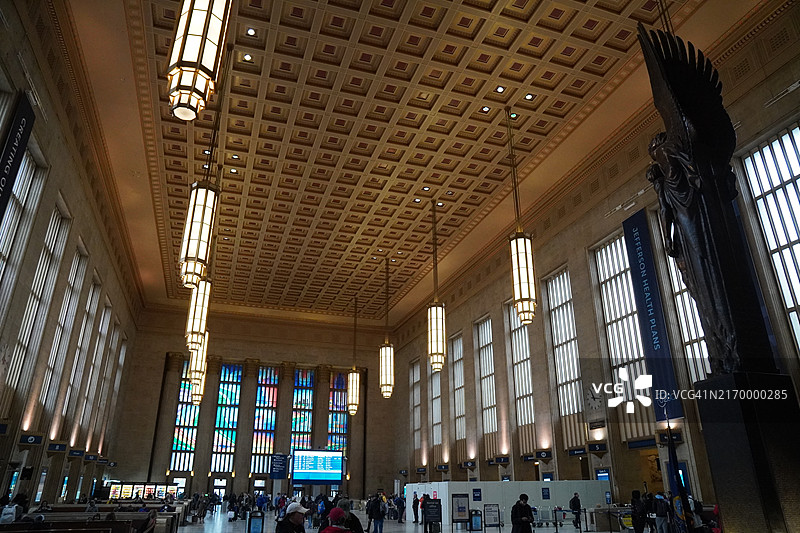 美国费城威廉·H·格雷三世30街车站概览图片素材