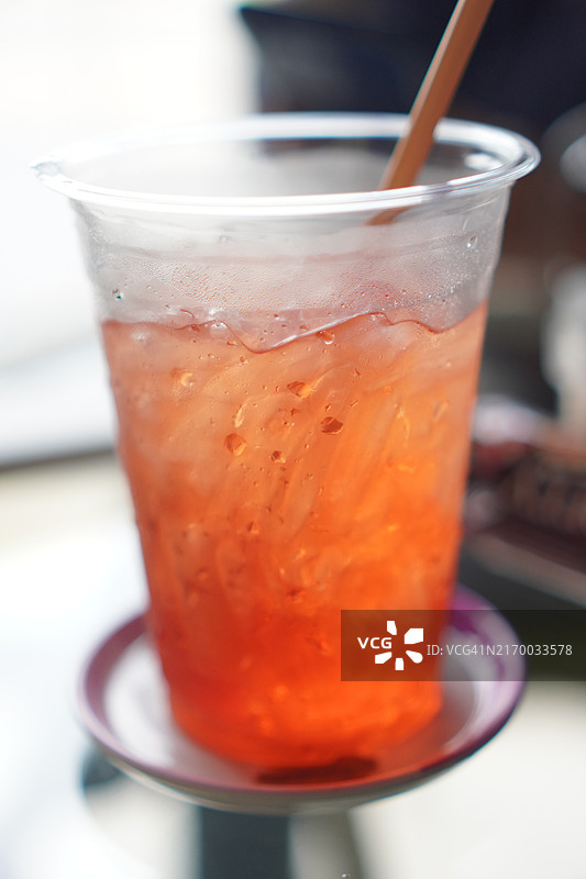 柚子苏打果汁图片素材