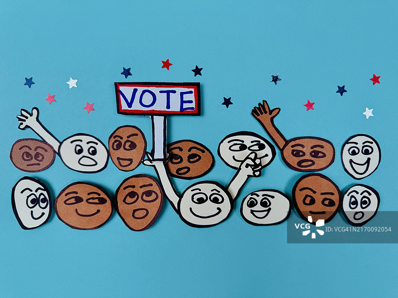表情符号投票集会图片素材