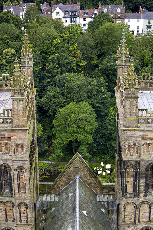 英国达勒姆中央塔的达勒姆大教堂图片素材