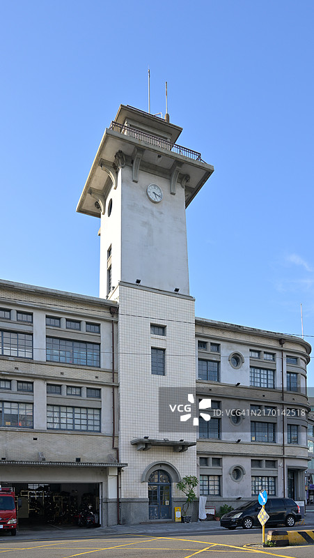 台南市的一座消防局建筑图片素材