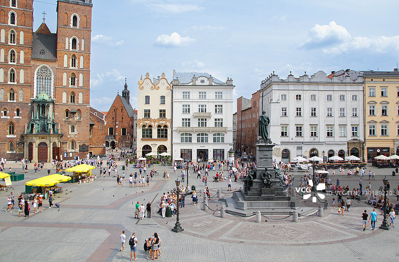 波兰克拉科夫的主要广场图片素材