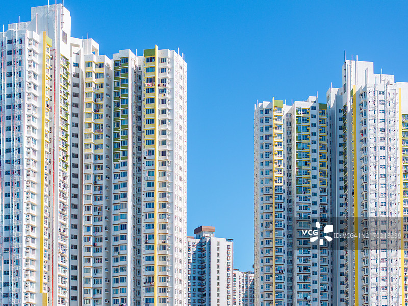 香港城市高层住宅楼图片素材