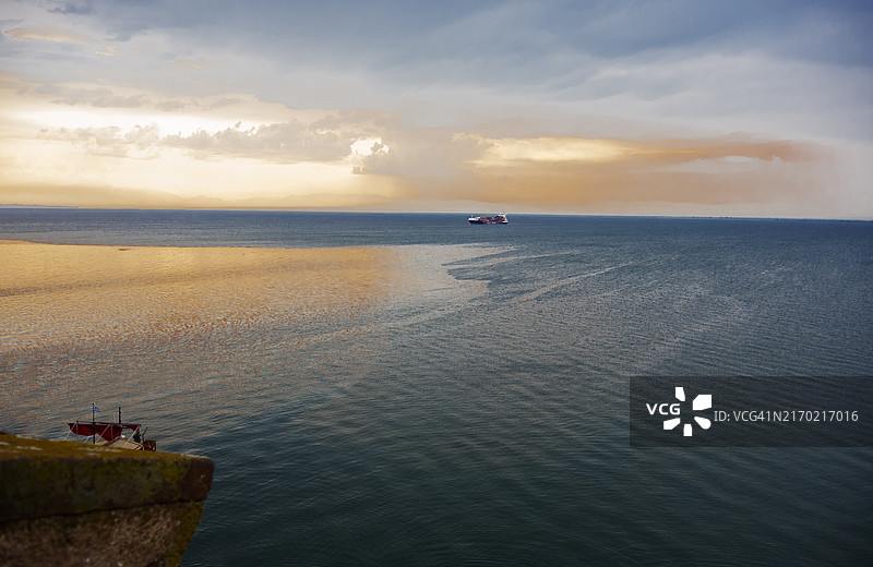 日落时的海景图片素材