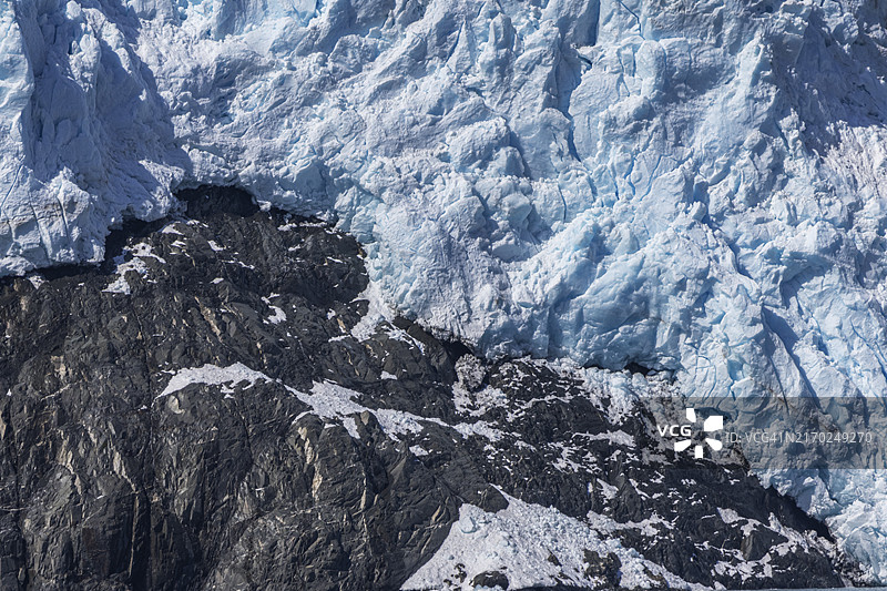 阿亚利克冰川特写——基奈峡湾国家公园001图片素材