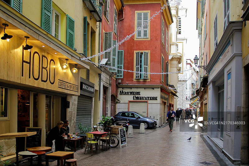 法国尼斯圣雷帕拉特街图片素材