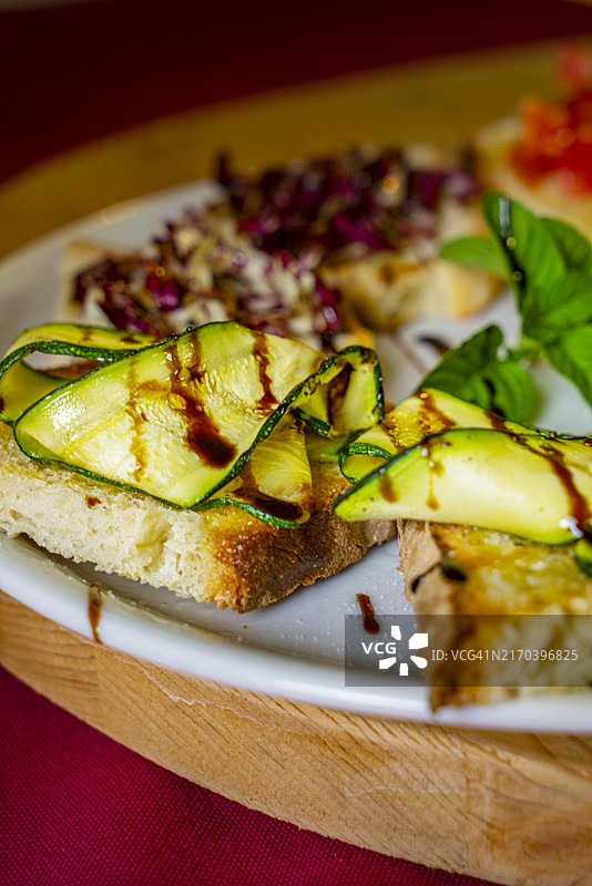 翁布里亚素食开胃菜图片素材