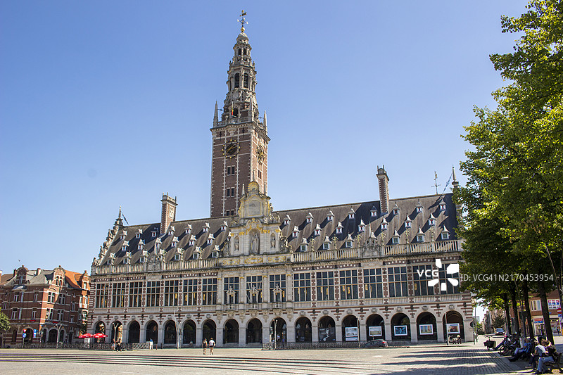 比利时鲁汶天主教大学中央图书馆图片素材