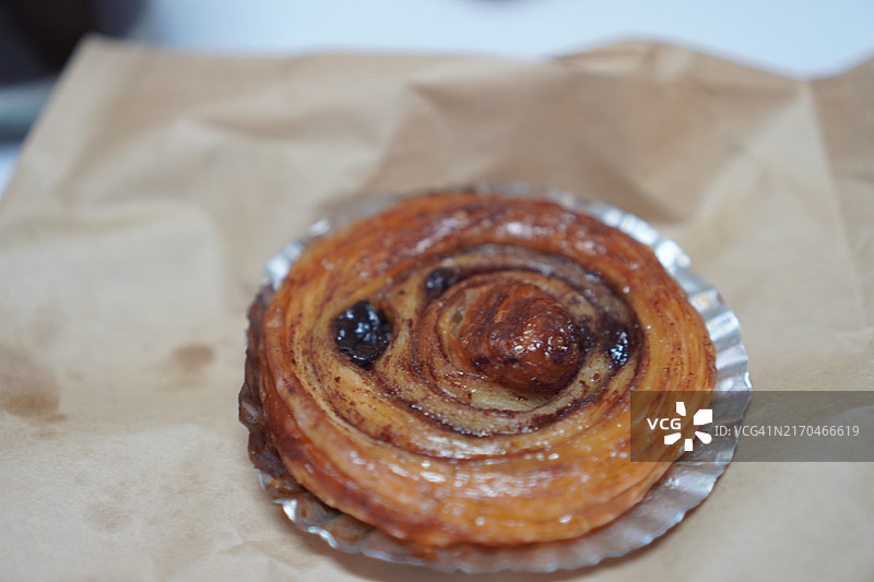 巧克力丹麦酥皮点心图片素材