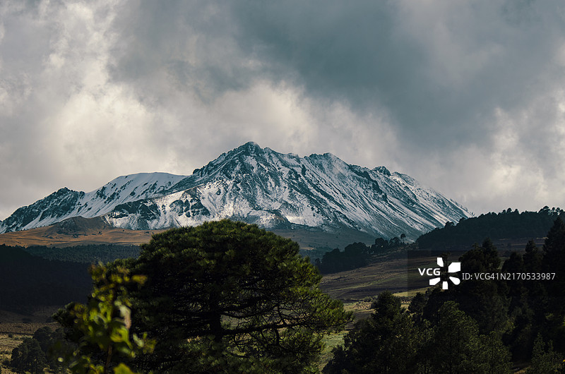 托卢卡雪山，辛南卡特尔，墨西哥托卢卡德莱尔多图片素材